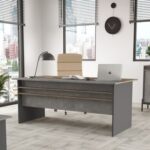Home Canvas Concretea Office Desk, Cura Concrete - Anthracite