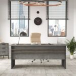 Home Canvas Concretea Office Desk, Cura Concrete - Anthracite