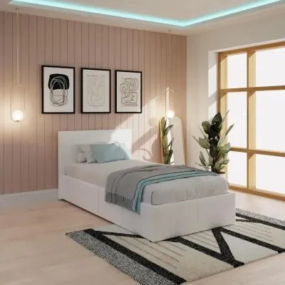 Everest Classic Upholstered Bed Frame 90x190 Fabric Single Bed