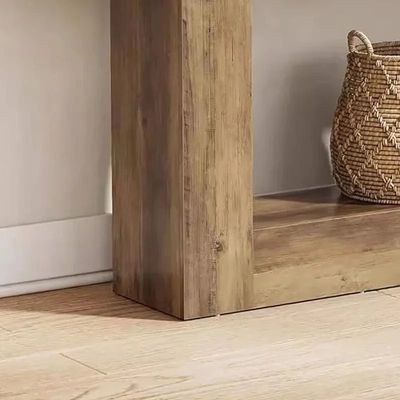 Modern Wooden Console Table with Open Shelf – Minimal Entryway & Living Room Console Table – 160 cm – Brown - Image 2