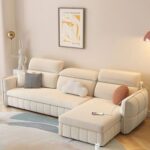 Modern 4-seater Sofa Bed with Chaise Storage – Upholstered Sectional Sofa Bed for Living Room - 255 cm