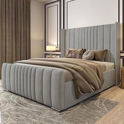 Cloud Modern Premium Upholstered Bed Frame 90x190 Fabric Single Bed