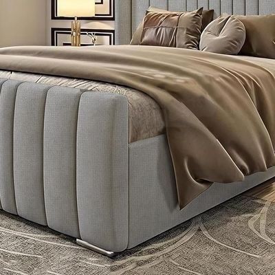 Cloud Modern Premium Upholstered Bed Frame 90x190 Fabric Single Bed - Image 4