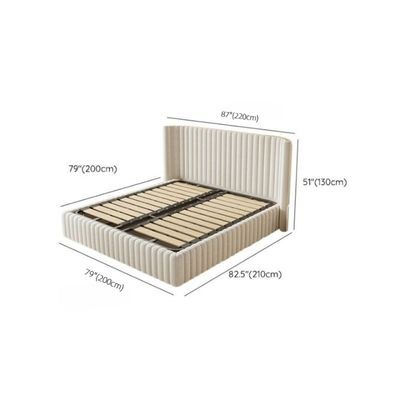 Luxurious Bed Frame with Headboard Upholstered in Velvet - Super King Size - Image 4