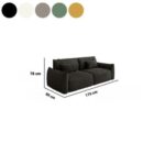 Modern Modular Fabric Sofa - Minimalist Design - Soft Upholstery - Cream - 175