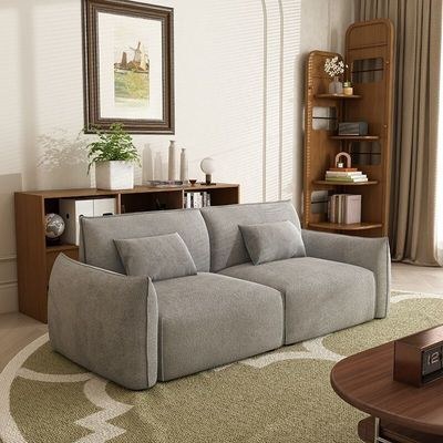 Modern Modular Fabric Sofa - Minimalist Design - Soft Upholstery - Gray - 175