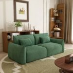 Modern Modular Fabric Sofa - Minimalist Design - Soft Upholstery - Green - 200