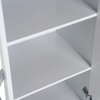 Riley 2 Door Wooden Wardrobe with One Drawer White - Image 4