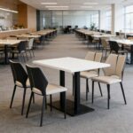 Maple Home Modern Style Dining Chairs, Set of 2,Waterproof Artificial Leather, Anti-scratch Surface, Ergonomic Design,Gray