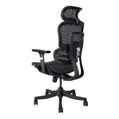 High Back Office Chair With Height Adjustable, Lumbar Support And 5 Swivel Wheels - Image 3
