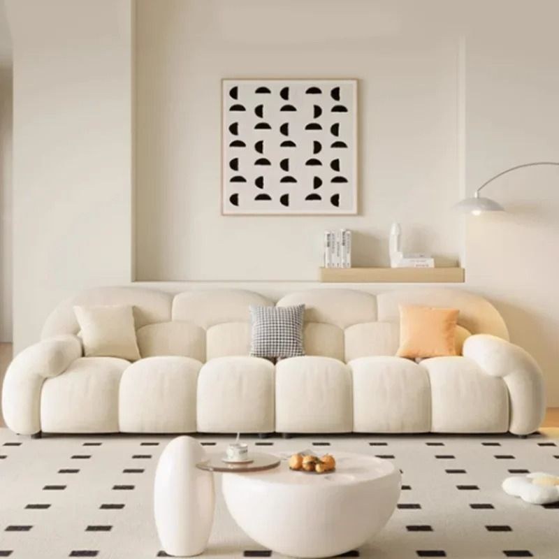 Cloud Lounge Couch Puffs Nordic Living Room Sofa Length 280cm x Width 97cm x Height 81cm - White