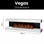 Vegas Wall-Mounted Electric Fireplace