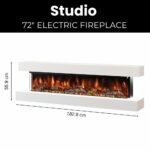Studio Wall-Mounted Electric Fireplace