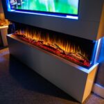 Evolution Fires Spectrum 72 Inch Built-In Electric Fireplace, TV Wall Fireplace for Media Walls, LED Flame Effects, Remote Control, 1.5kW Heater
