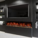 Evolution Fires Spectrum 72 Inch Built-In Electric Fireplace, TV Wall Fireplace for Media Walls, LED Flame Effects, Remote Control, 1.5kW Heater