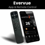 Evolution Fires Evervue 60 Inch Built-In Electric Fireplace, TV Wall Fireplace for Media Walls, LCD Video Flame Effects, App Control, Remote Control, 1.5kW Heater