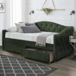Aloho Day Bed With Drawers L221xW98xH93 - Green