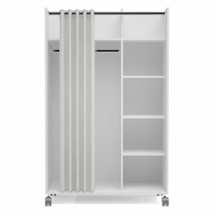 Tvilum Mobile Curtain Storage Center L48xW100xH160 - White