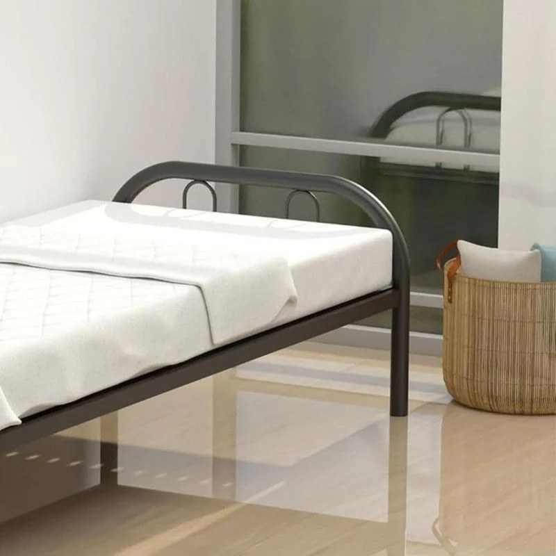 Single size Bed Heavy Duty Metal Bed Frame for Bedroom, Home Living Room, Easy to Move, Metal Bedframe, Size 90x190 cm – Durable & Stylish - Image 3
