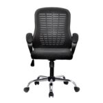 Desk Chair Office Chair for Home Height Adjustable Mid Back Mesh Computer Chair with Mesh Swivel Computer Office Ergonomic Executive Chair ( Black )