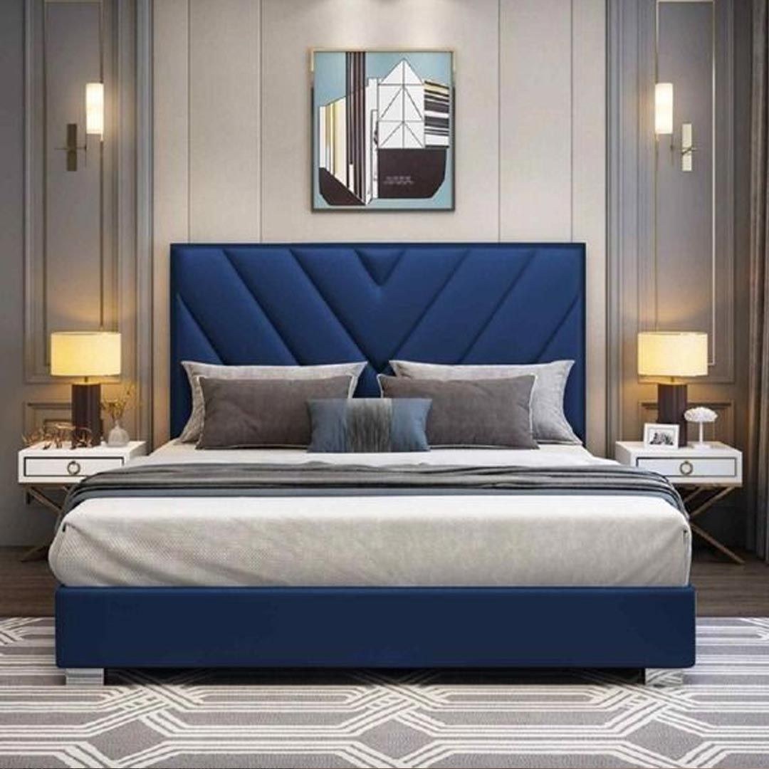 Victor Plush Velvet Bed Frame 120x200 Fabric Single Bed
