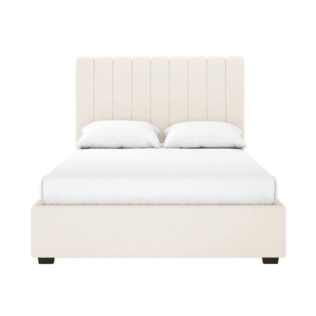 Gratiana Boucle Fabric Bed Frame 180x200 Fabric King Bed