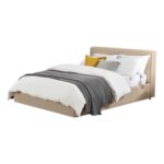 Wesley Queen and King Size Bed 200x200 Fabric Super King Bed
