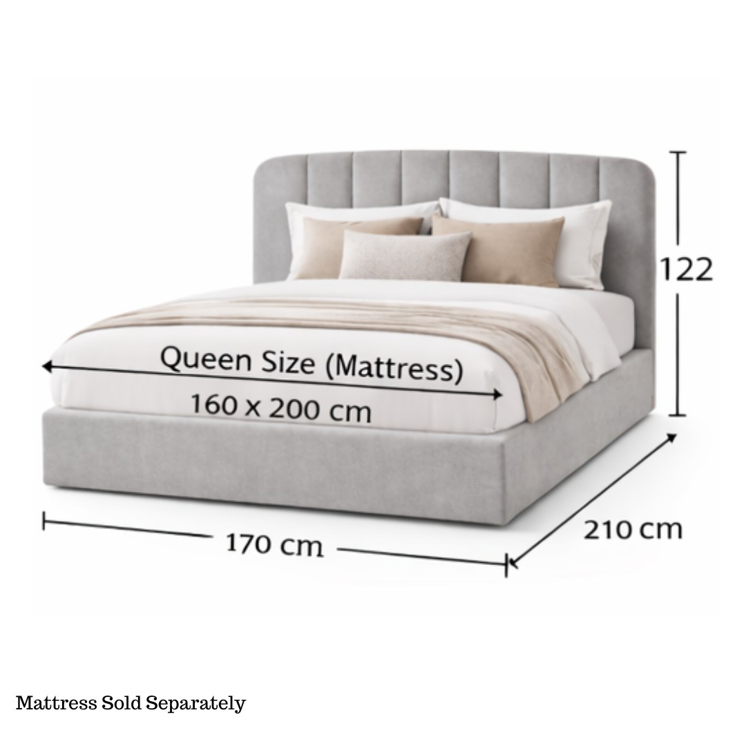 Calmora Luxury Bed Grey (Queen) - Image 5