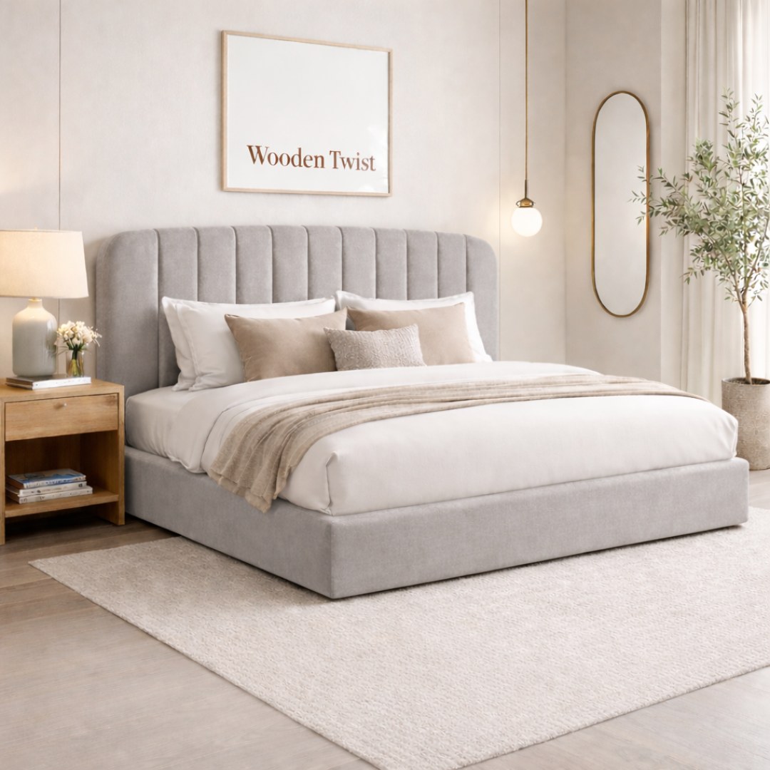 Calmora Luxury Bed Grey (Queen) - Image 3