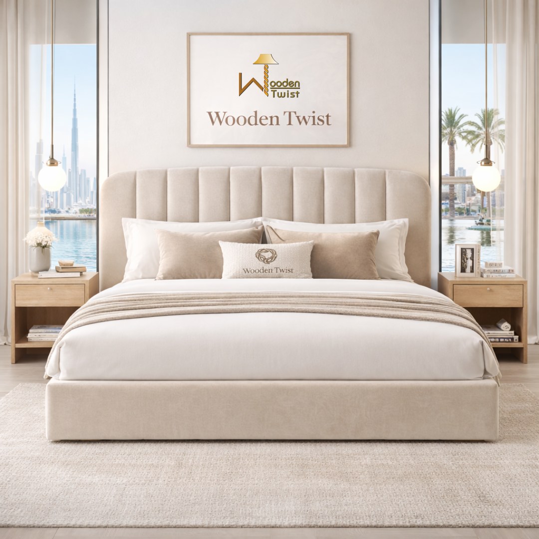 Calmora Luxury Bed Beige (King) - Image 3