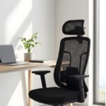 Ergonomic Office Chair, Gaming Chair Computer Desk Chair High Back Breathable, Mesh Back Adjustable 3D Armrest and Lumbar Support ABX-772