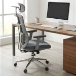 Ergonomic Office Chair, Gaming Chair Computer Desk Chair High Back Breathable, Mesh Back Adjustable 3D Armrest and Lumbar Support ABX-772