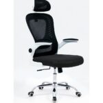 Ergonomic Black & White Mesh Office Chair for Home