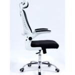 Ergonomic Black & White Mesh Office Chair for Home