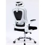 Ergonomic Black & White Mesh Office Chair for Home