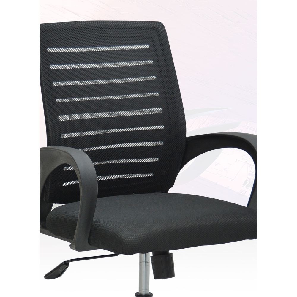 Black Mesh Office Chair for Home and Office - Image 2