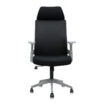 Ergonomic Grey & Black Office Chair for Gaming