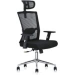 Black Mesh Office Chair for Ergonomic Support