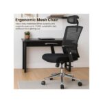 Black Mesh Office Chair for Ergonomic Support