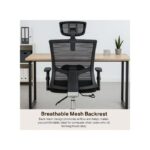 Black Mesh Office Chair for Ergonomic Support