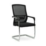Visitor Chair Black Metal Frame