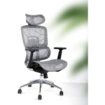 Ergonomic Grey Mesh Office Chair for Adults