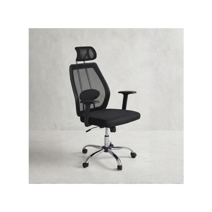 Ergonomic High Back Mesh Office Chair with Headrest – Adjustable Height, Lumbar Support & Swivel Wheels for Home & Office