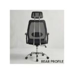 Ergonomic High Back Mesh Office Chair with Headrest – Adjustable Height, Lumbar Support & Swivel Wheels for Home & Office