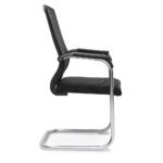 Visitor Chair Black Mesh for Office