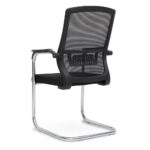 Visitor Chair Black Mesh for Office