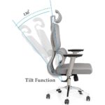 Grey Ergonomic Office Chair for Home Office