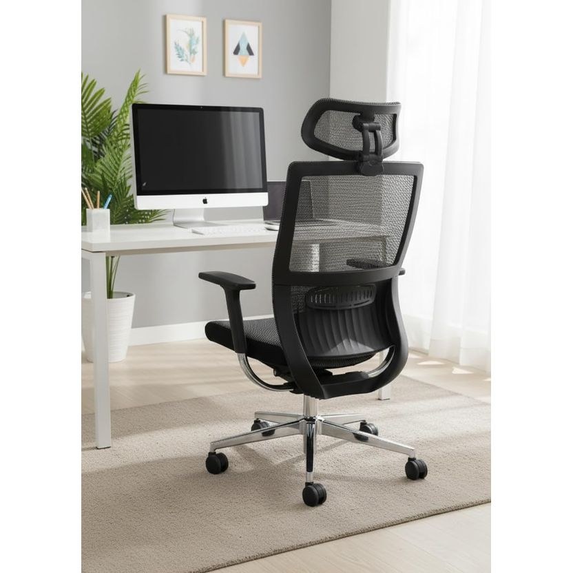 Grey Ergonomic Office Chair for Home Office - Image 3