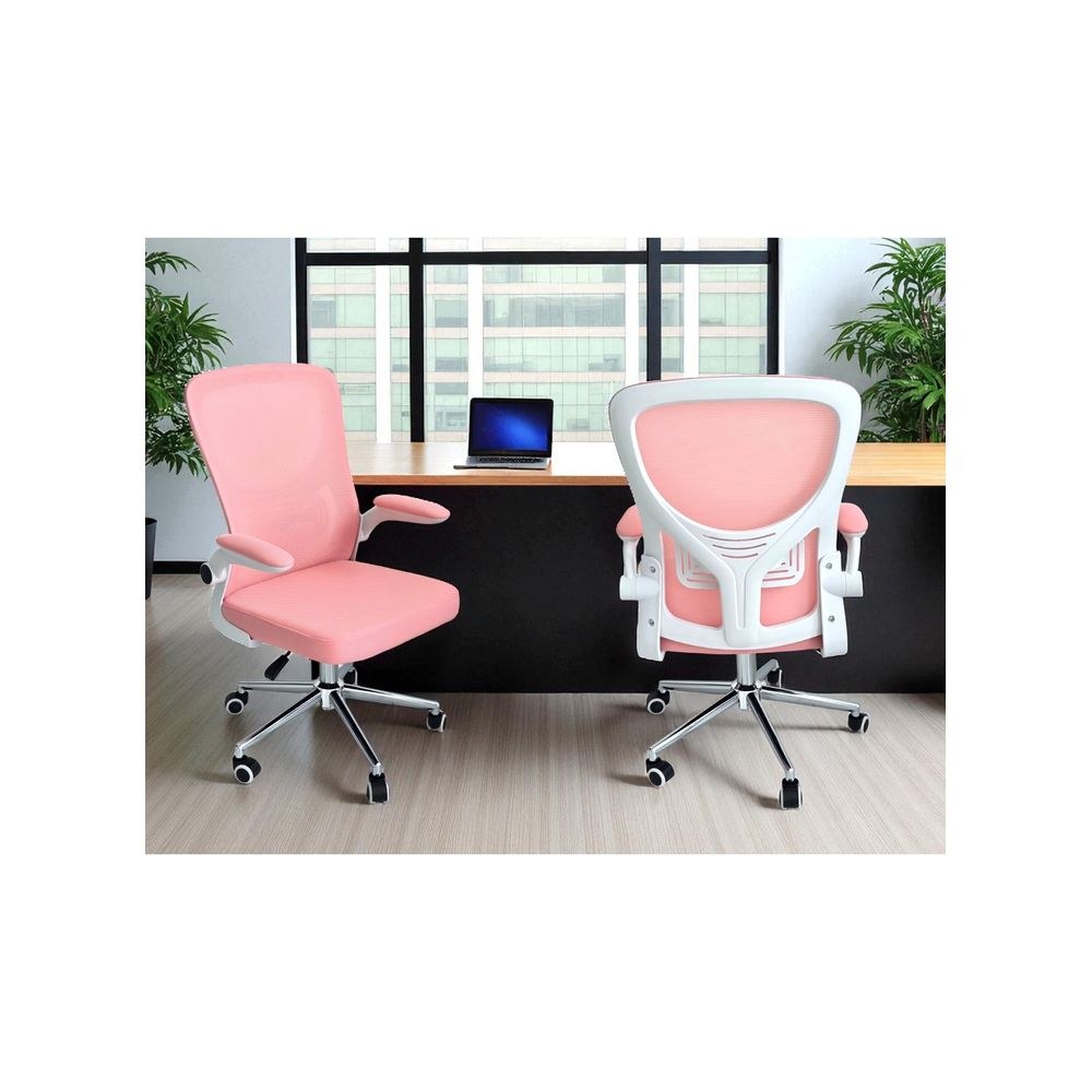 Ergonomic Pink Office Chair for Home