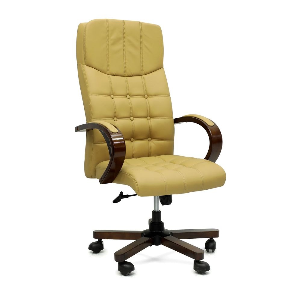 Executive Ergonomic Desk Chair Yellow for Office - Image 2